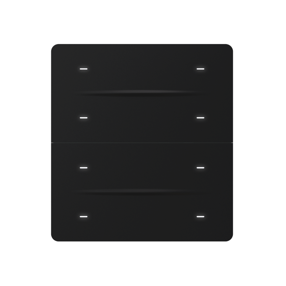 iX-M 8 Butonlu KNX Anahtar Panel / Siyah