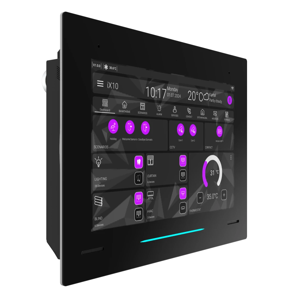 iX10 - 10.1'' KNX Dokunmatik Panel
