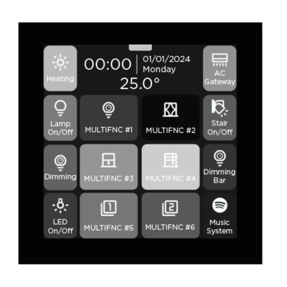 iX3 - 4'' KNX Dokunmatik Panel / Siyah