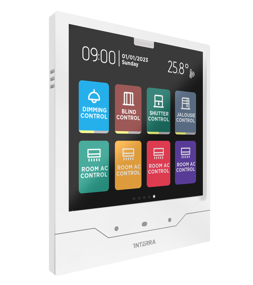 iX4 - 4'' KNX Dokunmatik Panel (Hava Kalitesi) / Beyaz